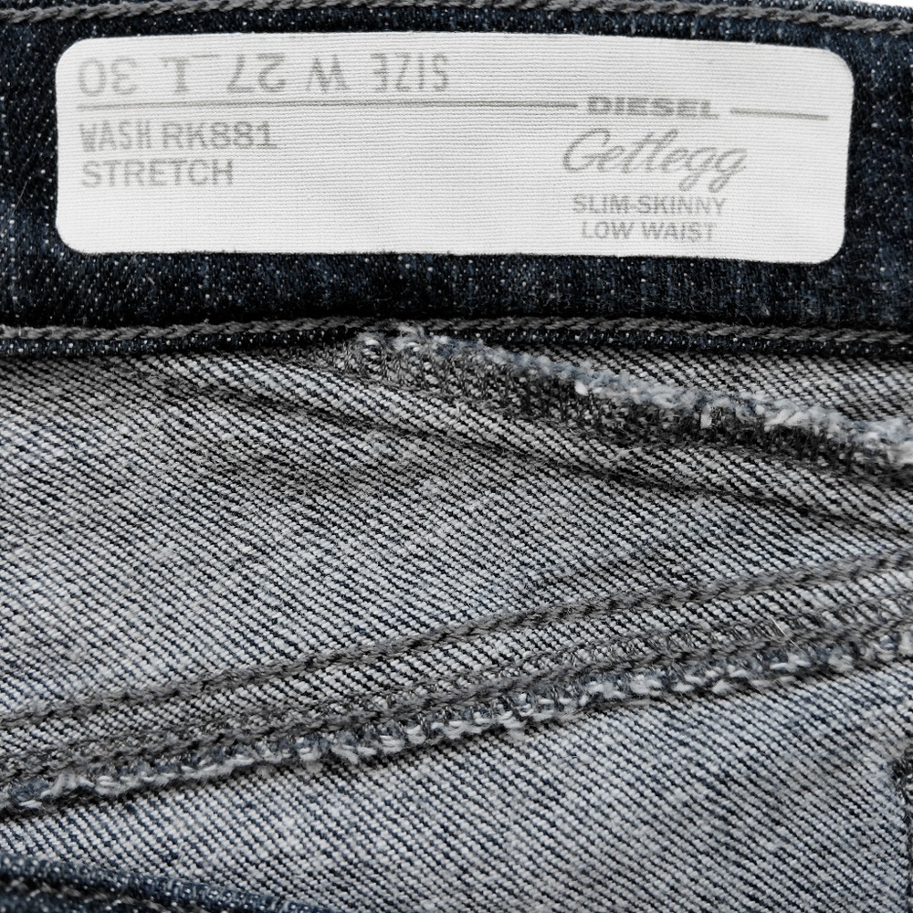 DIESEL Jeans RK881 Indigo Getlegg Slim Skinny 27 - Picture 7 of 8